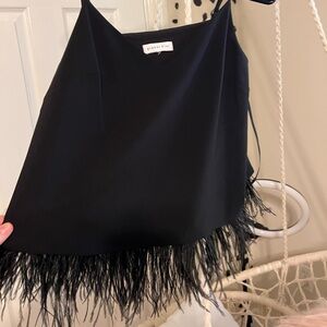 Never worn feather tank!